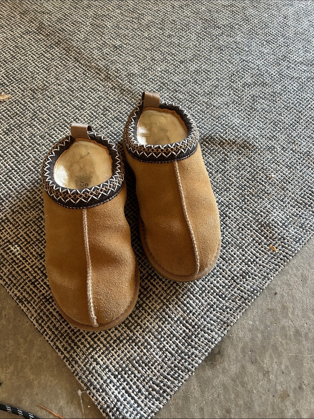 Kids' Cozy Moccasin Slippers in Chestnut Brown